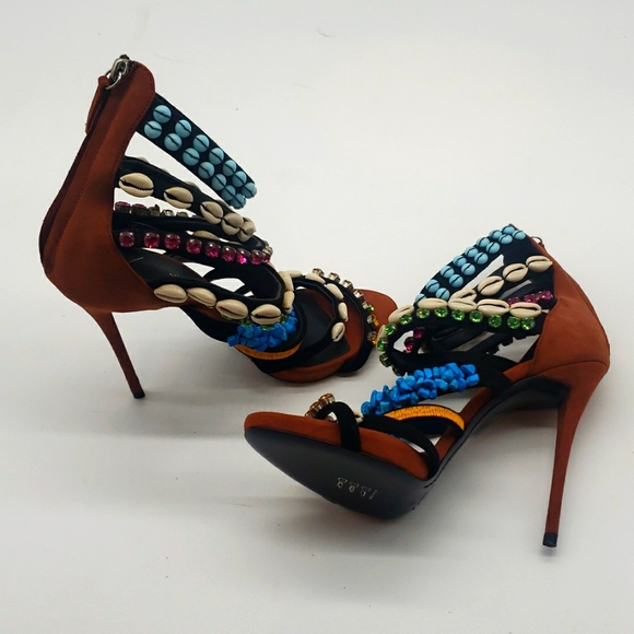 Giuseppe Zanotti size 40 color multi 100%Authentic NEW NEVER BEEN WORN - Picture 9 of 17